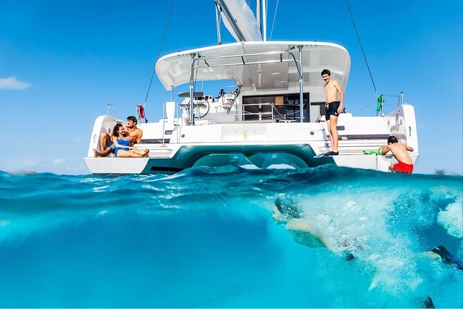 Mykonos Greece Catamaran Cruise: Day or Sunset, with Meals and Transfers